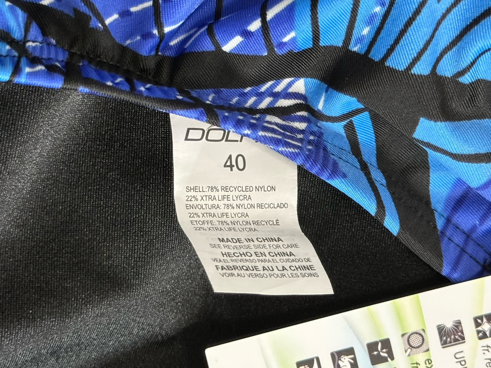 Dolfin Women’s Swimsuit Blue TORRENT Size 40( Actual Size (X-XL)