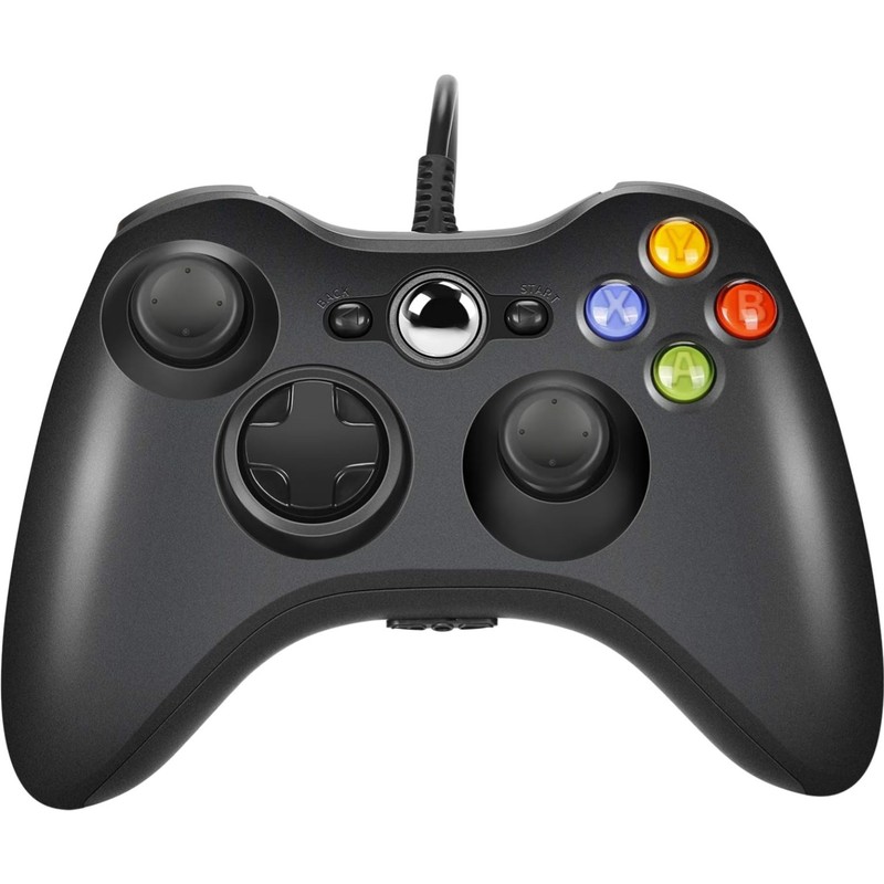 Ergonomic Wired Controller for Xbox 360 & PC - Immersive Dual Vibration Gameplay