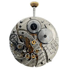 Antique 12s 1921 South Bend Pinstripe Mechanical Pocket Watch Movement 429 USA