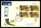 Mayfairstamps Israel FDC 1958 block Jerusalem registered air mail First Day Cove