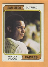 Matty Alou San Diego Padres 1974 Topps #430
