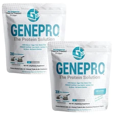2 Pack Genepro Protein Powder Unflavored 3rd Gen 30 Servings Each Gluten Free