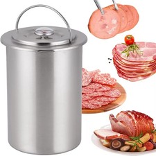 with Thermometer Ham Press Maker Stainless Steel Meat Boiling Barrel Hamburger