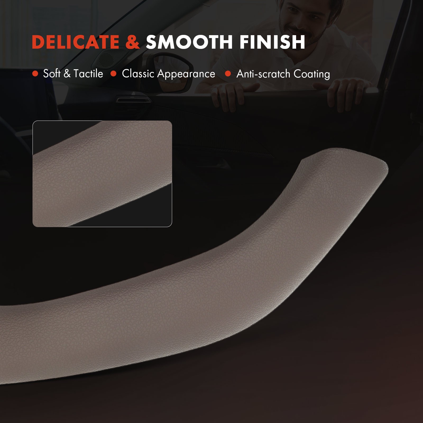 Passenger Interior Door Pull Handle Trim Cover for BMW F39 X2 20-21 F48 X1 16-21