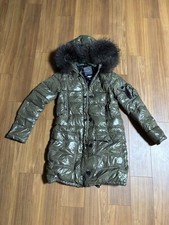 DUVETICA Khaki Military Cocoon Down Coat Perfect for Winter