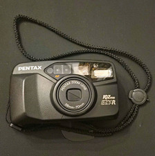PENTAX IQZoom EZY-R 35mm Film Point  Shoot Camera Black 38-70mm Zoom