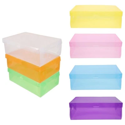 Lot De 7 Boîtes À Chaussures Empilables Transparentes Boîte De Rangement À Ch... - Photo 1/4