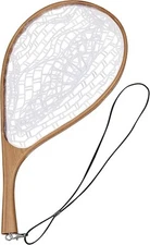 Fly Fishing Net, Soft Mesh Trout Net with Handle for Freshwater, Saltwater 22in