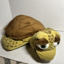 Disney Store Pixar Crush Finding Nemo Sea Turtle Plush Stamped