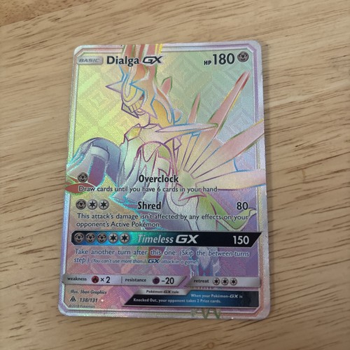 Dialga GX 138/131 SM Forbidden Light Secret Rare Full Art Holo 180HP