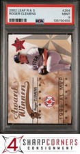 2002 LEAF ROOKIES & STARS #264 ROGER CLEMENS RED SOX POP 5 PSA 9