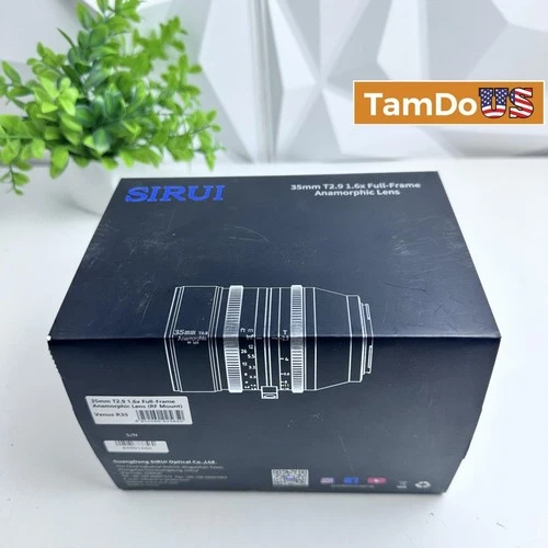 SIRUI 35mm T2.9 1.6x Full-Frame Anamorphic Lens (RF Mount) Venus R35, Cine Lens