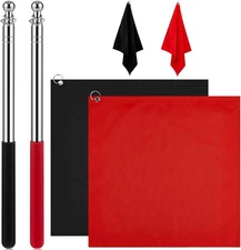 Sunnyray 48" Horse Training Flag Equipment with black and red 