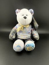 Thomas Kinkade Collectible Plush 9" Bear - Flags over The Capitol w/Tags