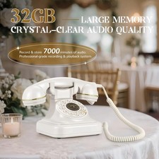 Telephone Audio Wedding Guestbook Party Voice Check-in Message Vintage Phone