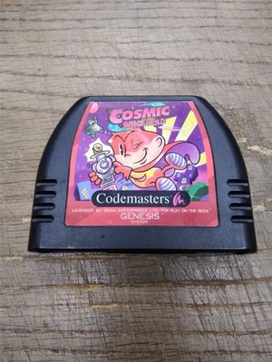 Vtg Sega Genesis Code Masters Video Game Cartridge Cosmic Spacehead Not Tested