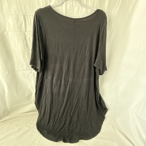 Torrid schwarzes superweiches Strick Kurzarm Shirt Lagenlook Größe 3X 22/24 - Bild 6 von 6