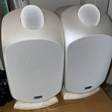 B&W Bowers & Wilkins LM1 Surround Satellite Bookshelf Speakers WORKING buy AS-IS