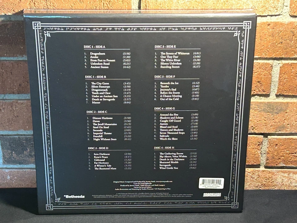 THE ELDER SCROLLS V SKYRIM - Soundtrack, Limited 4LP CLEAR VINYL BOX SET New! - Image 3 of 4