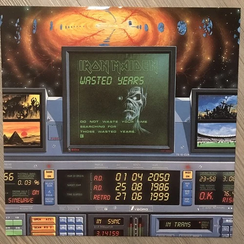 Iron Maiden 1986 Wasted Years 45rpm Maxi Single 🇬🇧 12EMI 5583