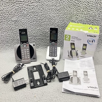 Vtech CS6919-2 2-Handset Cordless Phone with Caller ID/Call Waiting Wall Mount 