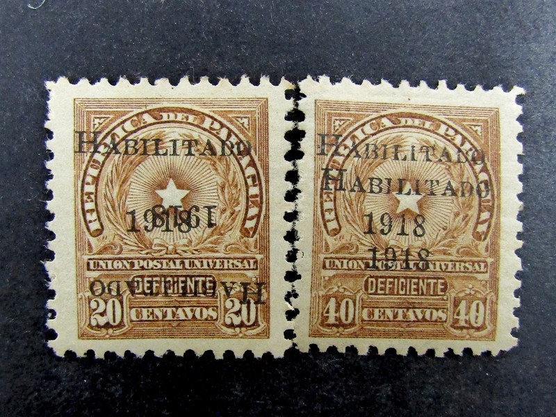 nystamps Panama Stamp # 222 223 Mint OG H Double Ovpt Error U19y2528
