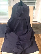 BYLT (Men's LRG.) Elite + Drop Cut Navy Blue Hooded Pullover - EUC !