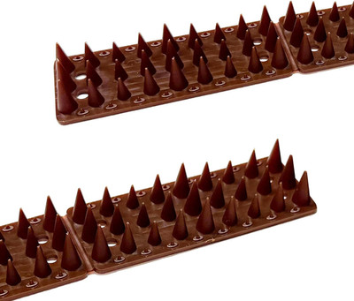 Spikes,Brown 12 Pack, Spikes for outside to Keep Cats, Raccoons, Squirrels, Pige