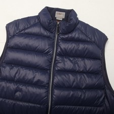 Fennec Vest Mens Large Blue Down Puffer Quilted Full Zip Golf Insulated
