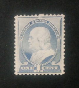 1887 U S. Scott #212 MNG Ultra 1 Cent Benjamin Franklin Stamp w/CV of $35.00