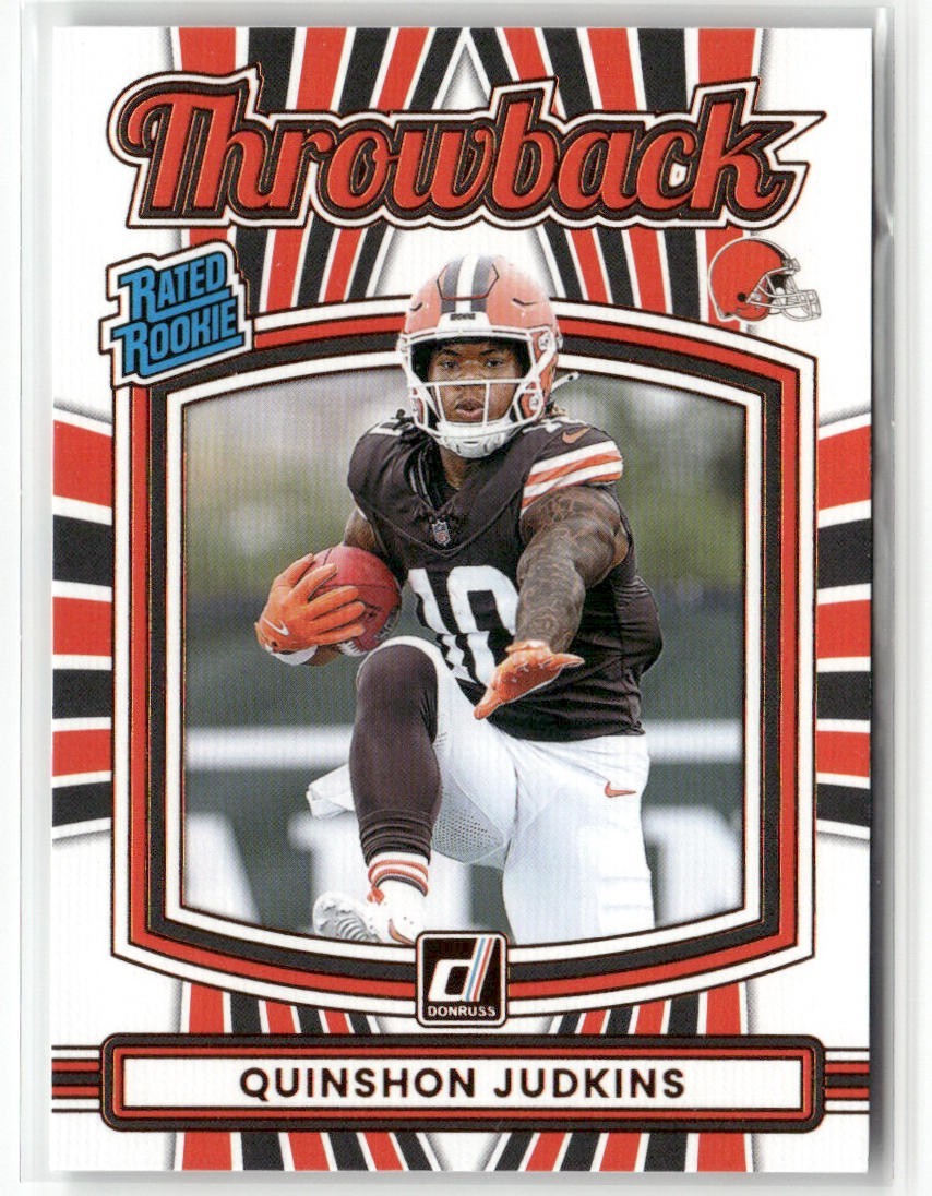 2025 Donruss Quinshon Judkins Rated Rookie Throwback #26