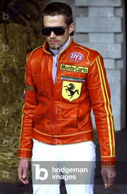 VINTAGE! DOLCE & GABBANA red racing leather biker jacket F1 VINTAGE! DOLCE & GABBANA red racing leather biker jacket F1