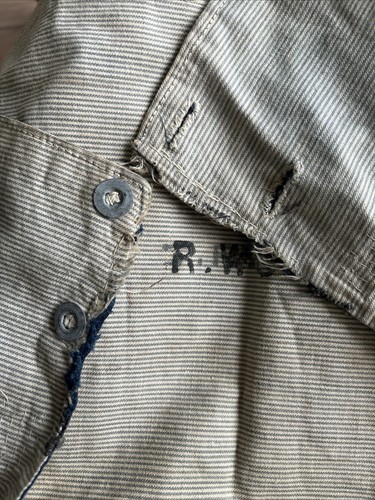 WWII SEAMAN'S BLUE SQUARE RIG COLLAR ROYAL NAVY GENUINE WORN IN WWII VINTAGE - Picture 5 of 6