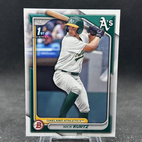 Nick Kurtz 2024 Bowman Draft 1st Paper Oakland Athletics #BD-56