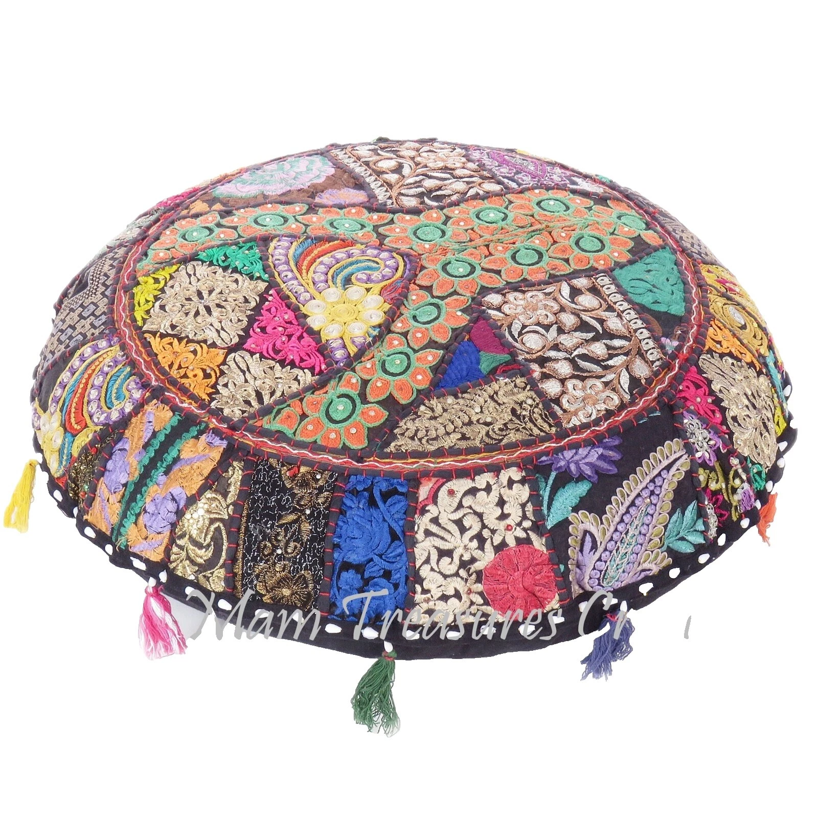 Round Ethnic Pillow Cover Home Décor Pillows