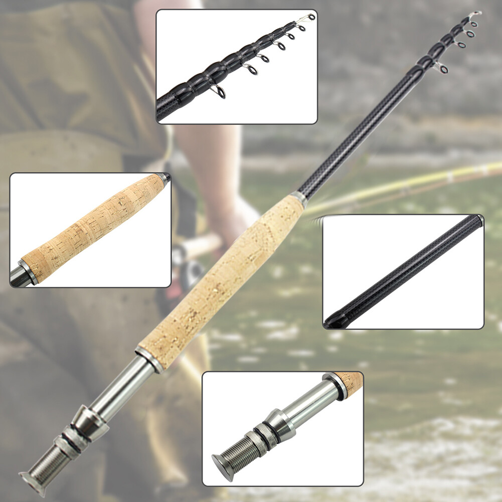 Mini Hand Fishing Pole Telescopic Fishing Pole Ultralight for Stream