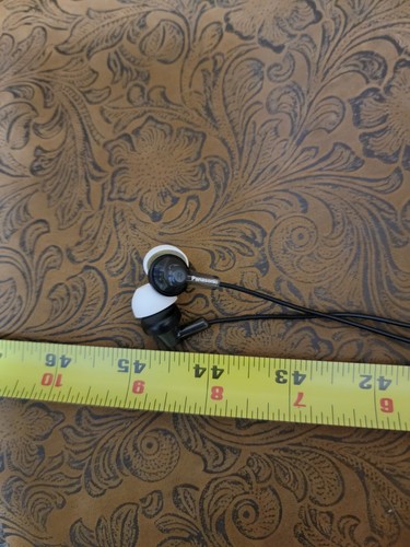 Panasonic RP-TCM125 Black Earbuds In-Ear Headphones White Earpieces - No Mic ఈ - Picture 6 of 6