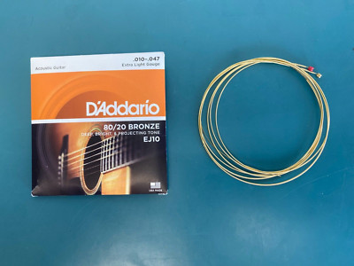 D'Addario Extra Light Acoustic Guitar  Strings EJ10 ONLY 5TH AND 6TH