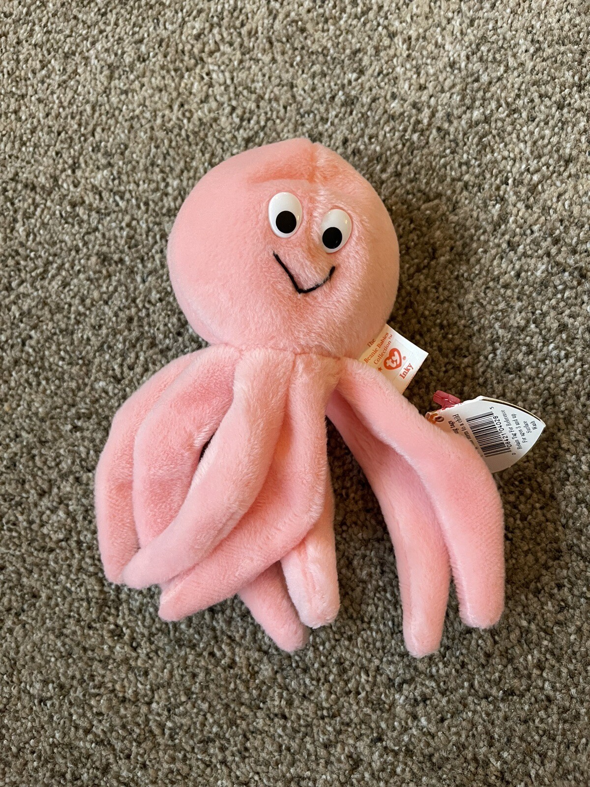 Rare TY Beanie Baby INKY The Octopus 1993/94 Style 4028 6" 8421040285