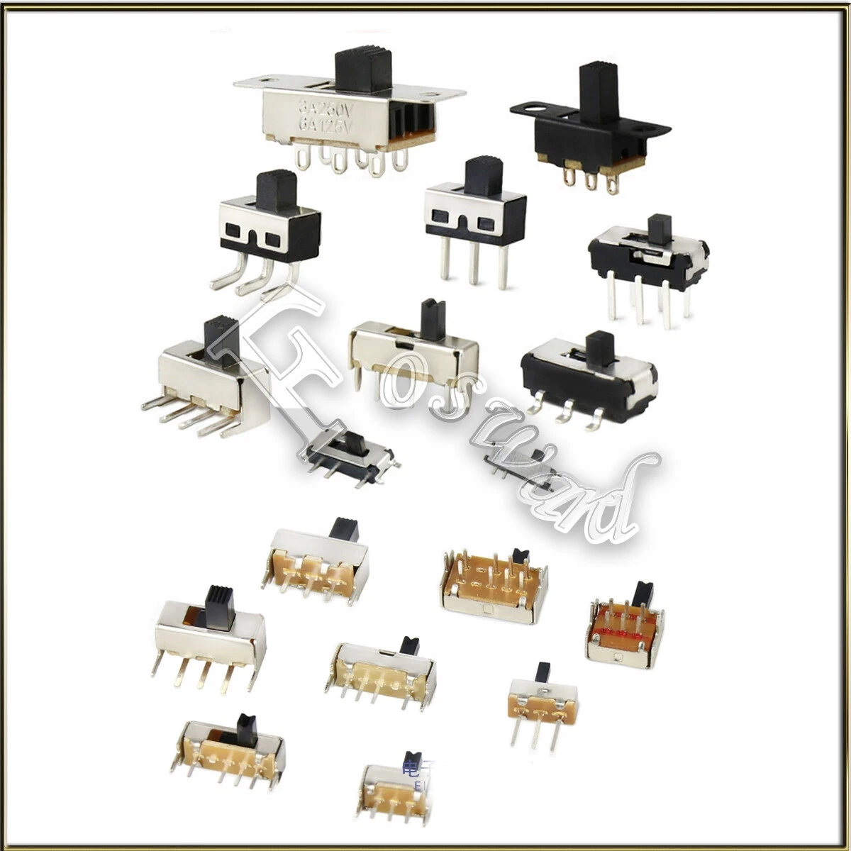 Alta pola 3P 2 posizione 1P2T SPDT interruttore 0,5 50V 38 pz 3mm