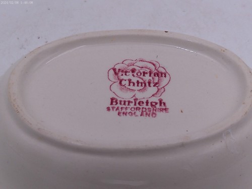 Vintage Pink Victorian Chintz Soap Dish by Burgess and Leigh, Staffordshire, Eng - Picture 2 of 9
