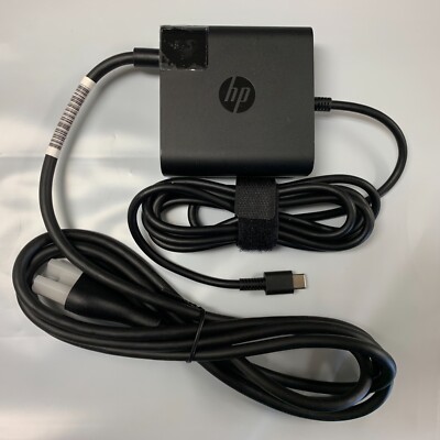 Genuine HP 65W USB-C Adapter for HP Pro X2 612 G2; Elite X2 1012
