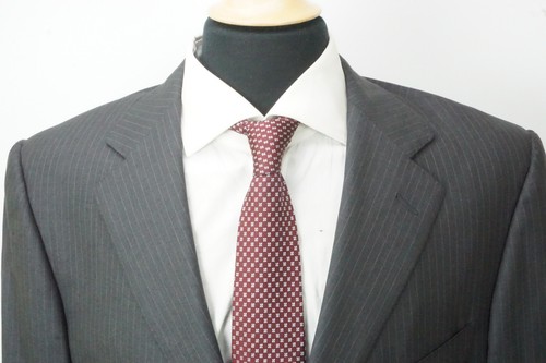 Ermenegildo Zegna 15milmil15 100% Wool Gray Pinstriped 2 Pc Suit Jacket Pant 44R - Picture 2 of 12