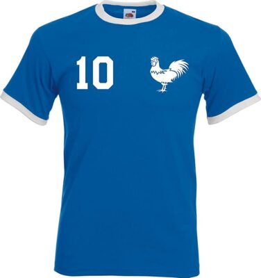 Youth Designz Herren T-Shirt Frankreich France mit WUNSCHNAME + NUMMER Trikot WM