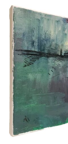 No623 Original Abstract Minimal Impressionistic Landscape Painting By K.A.Davis - Picture 10 of 12