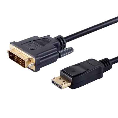 Displayport Adapter Kabel DP 1.2 Stecker zu DVI 24+1 Stecker bis 2560x1600 