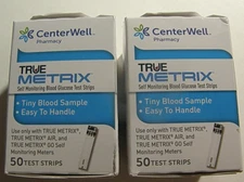 100 CenterWell True Metrix Diabetic Blood Glucose Test Strips Expires 11/30/2026