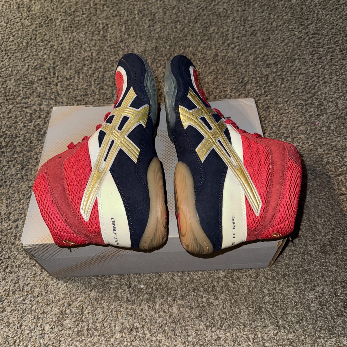 ASICS JY802 SPLIT SECOND VII MEN WRESTLING/ BOXING SHOESNAVY