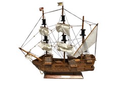 VELIERO MODELLINO NAVE IN LEGNO SAN FRANCISCO CM 48 X 45 LAVORATO A MANO