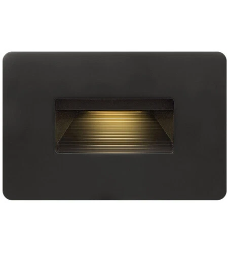 Hinkley D15508 Luna 12v LED Black Satin Deck Stair Step Light Indoor Or Outdoor - Picture 1 of 2